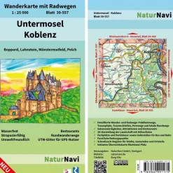 Fahrradkarten|Wanderkarten Und Winterkarten^UNTERMOSEL - KOBLENZ 1: 25 000 - Wanderkarte