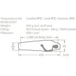 Sale HOCHGRAT 300 XL DWN - Daunenschlafsack Daunenschlafsäcke|Sommerschlafsäcke