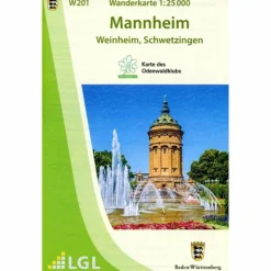 Wanderkarten Und Winterkarten|Wanderkarten Und Winterkarten^W201 WANDERKARTE 1:25 000 MANNHEIM