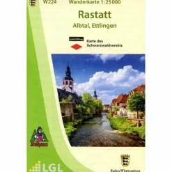 New W224 WANDERKARTE 1:25 000 RASTATT Wanderkarten Und Winterkarten|Wanderkarten Und Winterkarten