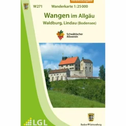 Wanderkarten Und Winterkarten|Wanderkarten Und Winterkarten^W271 WANGEN IM ALLGÄU - WALDBURG, LINDAU (BODENSEE) - Wanderkarte