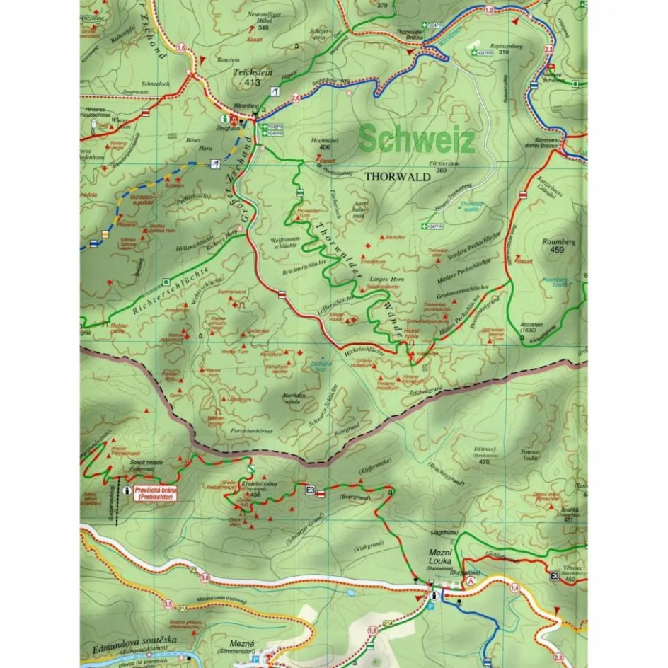 Fahrradkarten|Wanderkarten Und Winterkarten^WANDER- UND RADWANDERKARTE SCHRAMMSTEINE - Wanderkarte