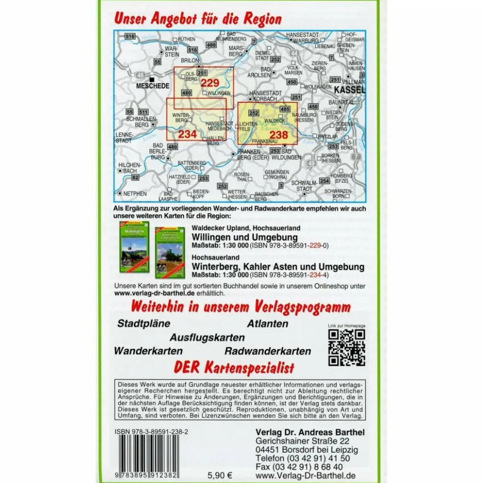 WANDER- UND RADWANDERKARTE EDERSEE, NATI - Wanderkarte Fahrradkarten|Wanderkarten Und Winterkarten