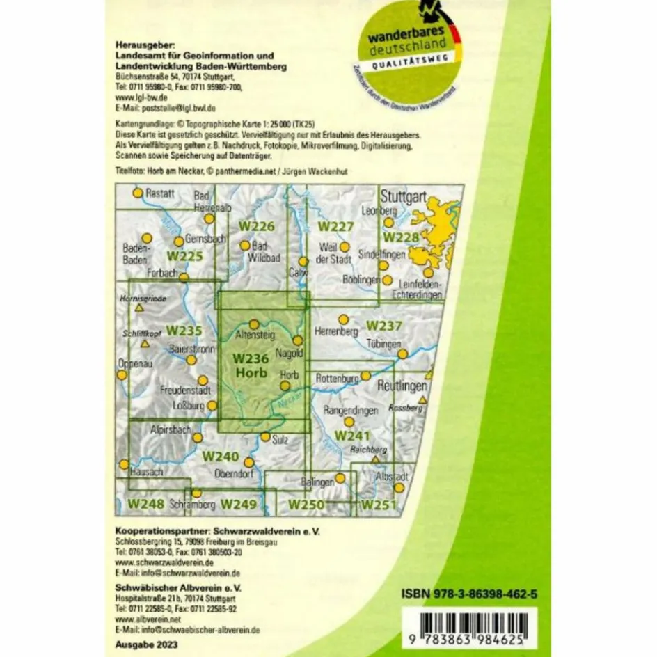 Wanderkarten Und Winterkarten|Wanderkarten Und Winterkarten^WANDERKARTE 1:25000 HORB AM NECKAR