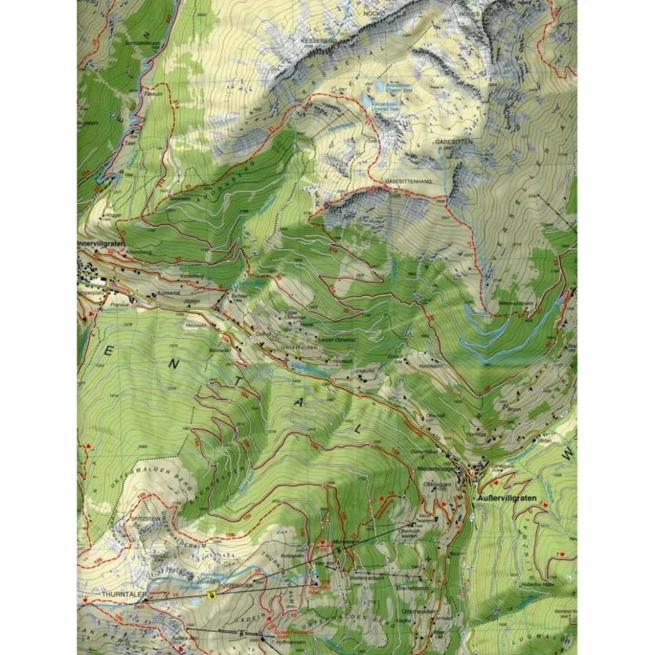 Wanderkarten Und Winterkarten|Wanderkarten Und Winterkarten^WANDERKARTE 73 VILLGRATENTAL-SILLIAN- PU - Wanderkarte
