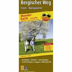 WANDERKARTE BERGISCHER WEG 1 : 30 000 - Wanderkarte Wanderkarten Und Winterkarten|Wanderkarten Und Winterkarten