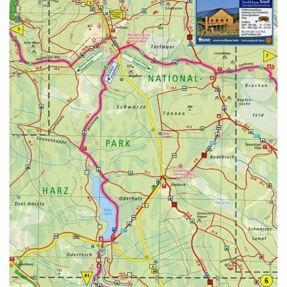 Sale WANDERKARTE HARZER HEXEN-STIEG 1 : 25 00 - Wanderkarte Wanderkarten Und Winterkarten|Wanderkarten Und Winterkarten