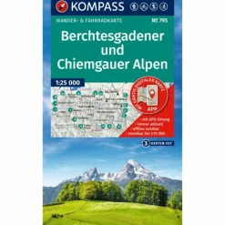 Wanderkarten Und Winterkarten|Wanderkarten Und Winterkarten^WANDERKARTEN-SET 795 BERCHTESGADENER UND CHIEMGAUER ALPEN