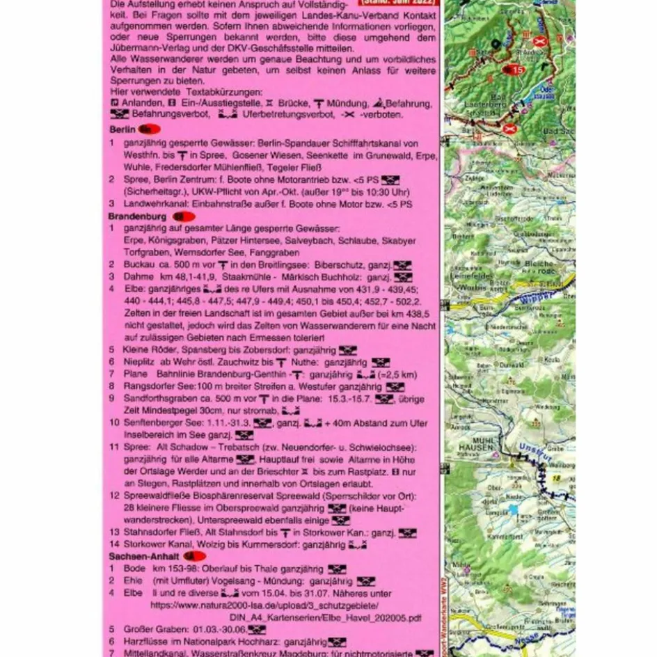 Gewässerkarten|Gewässerkarten^WASSERSPORT-WANDERKARTE 07. DEUTSCHLAND OST