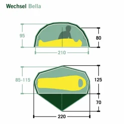 Wechsel 1-Personen-Zelte|3-Jahreszeiten-Zelte^BELLA - Einpersonenzelt