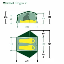 New EXOGEN 2 - Kuppelzelt 2-Personen-Zelte|3-Jahreszeiten-Zelte