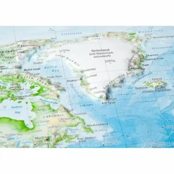 Best WELT GROSS 1:53.000.000 MIT NATURHOLZRAHMEN - Karte Wandkarten Und Poster