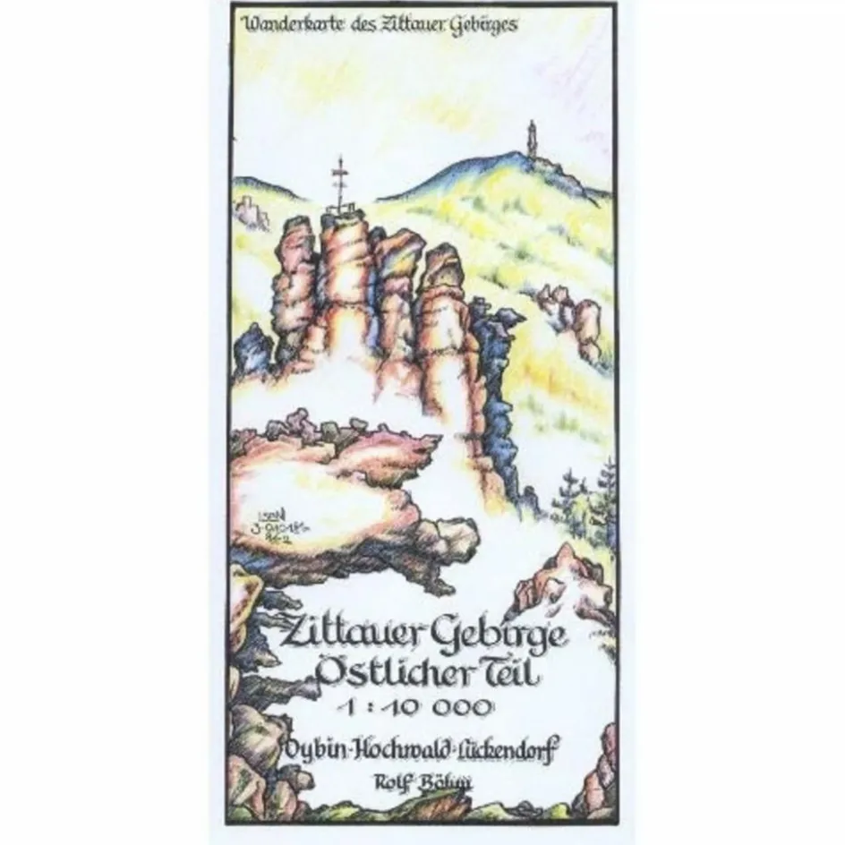Wanderkarten Und Winterkarten|Wanderkarten Und Winterkarten^ZITTAUER GEBIRGE ÖSTLICHER TEIL - Wanderkarte